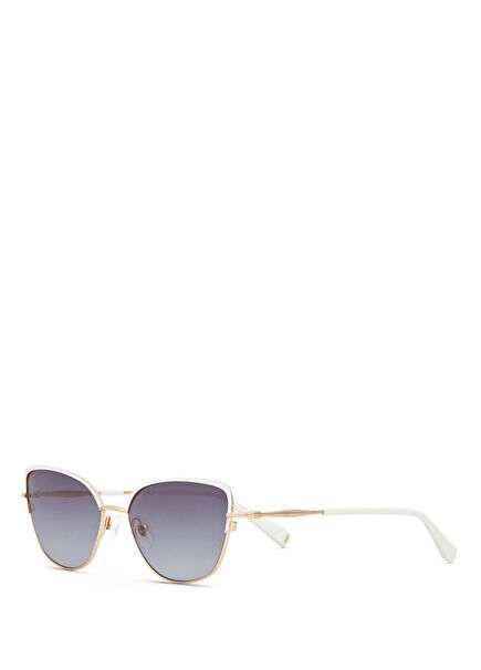 Edmonda HM 1766 C3 White Metal Women's Sunglasses