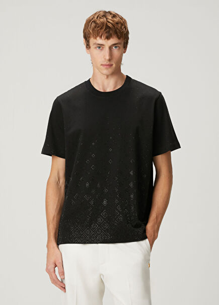Siyah Organik Pamuk T-shirt