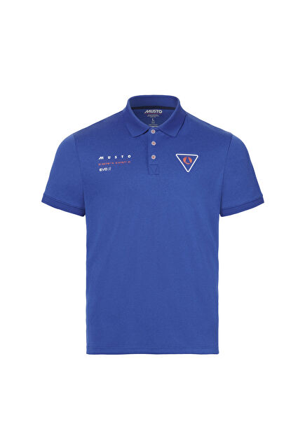 M Evo Sunblock Graphic SS Mazarina Blue Men's Polo Neck T-shirt