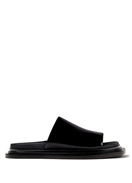 Nada Black Leather Unisex Sports Sandals A500030-002