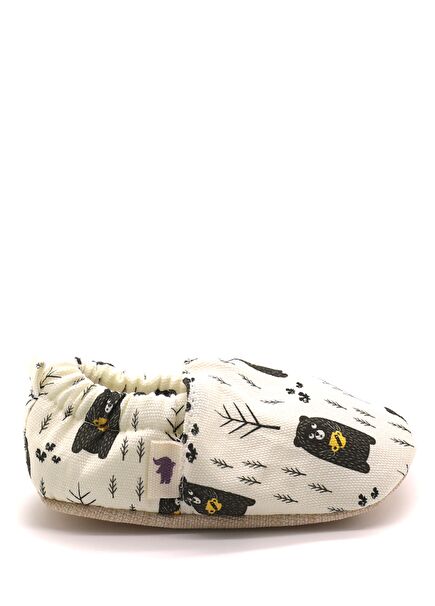 Bal Ayı Pamuklu Kaydırmaz Tabanlı Bebek Patik