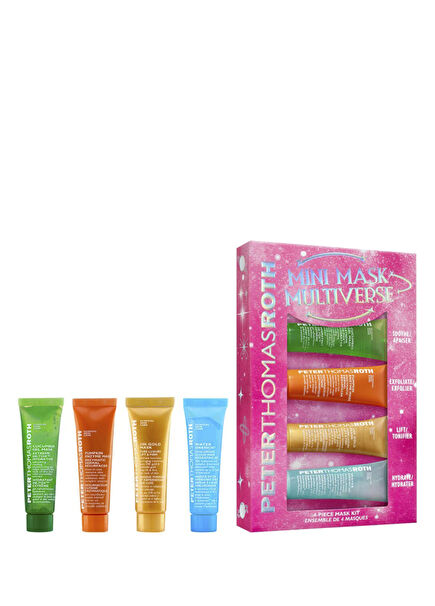 Mini Mask 4-Pack Brightening & Moisturizing & Purifying Mini Face Mask Set 4 x 15 ml