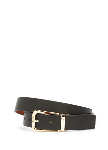 Black Women's Leather Belt