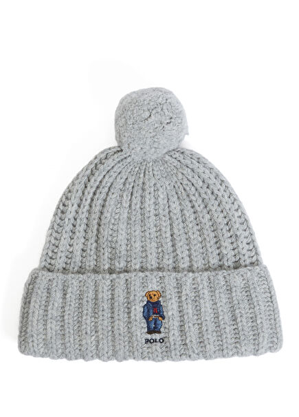 Gri Kadın Yün Bere