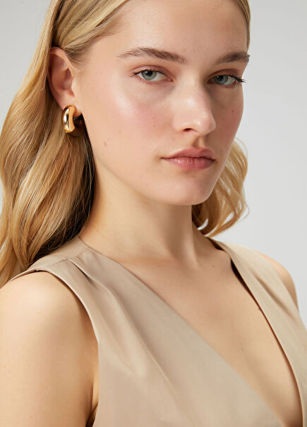 Gold Brown Women's Earrings