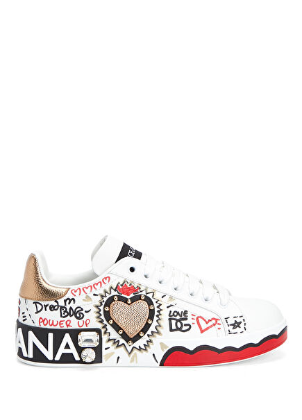 Portofino White Women's Leather Sneakers