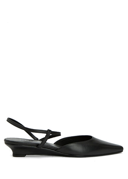 Siyah Kadın Deri Ayakkabı