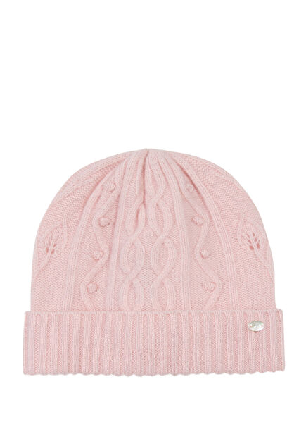 Pembe Yün Kız Çocuk Şapka