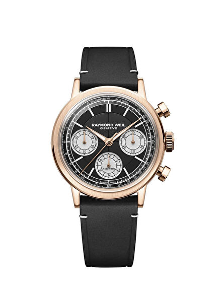 RW7765PC520631 Black Leather Men's Wristwatch