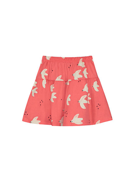 Lima Orange Girls Organic Cotton Skirt