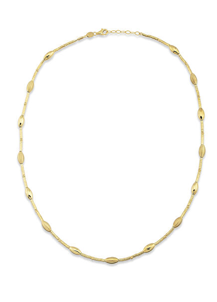 Sparkle 925 Sterling Silver 24K Gold Plated Women's Necklace