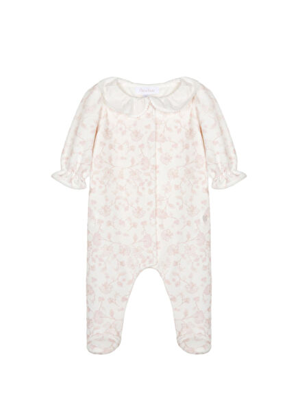 Blush Bloom Patachou Pink Floral Baby Girl Jumpsuit