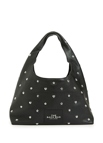 Mini Icon Siyah Kadın Deri Omuz Çantası