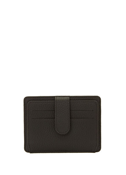 Flotter Black Men's Leather Card Holder