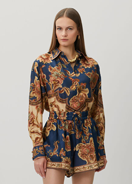 Multicolored Silk Shirt
