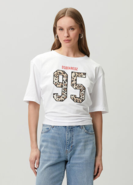 Beyaz Logolu T-shirt