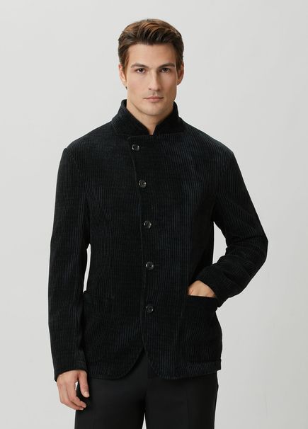 Black Velvet Knit Jacket