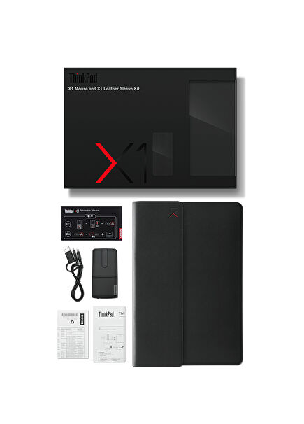 ThinkPad X1 Mouse ve X1 Deri Laptop Kılıf Seti