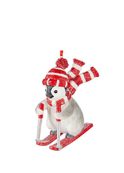 Penguen Figürlü Yılbaşı Ağacı Süsü