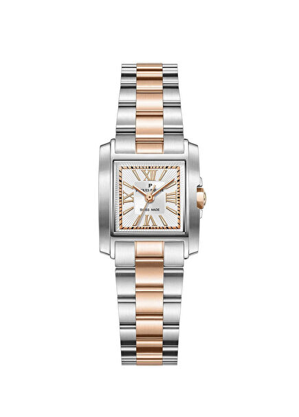 JPQLS931328 Metalik Gri Rose Gold Çelik Kadın Kol Saati