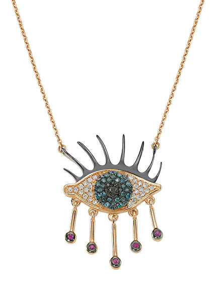 Eye Light Women's Gold Necklace