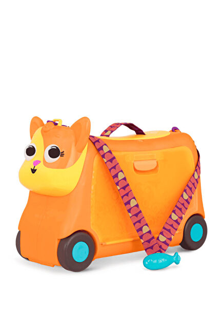 Wheeled Orange Travel Bag