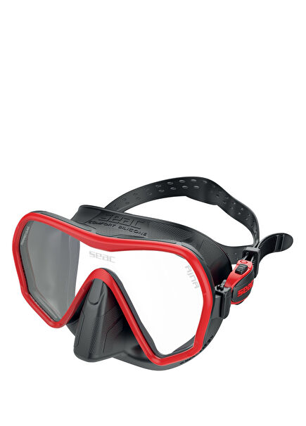 Ajna Black Red Silicone Diving Mask