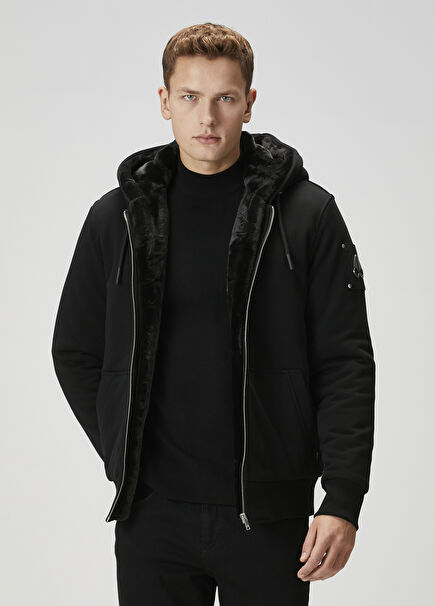 Classic Bunny Siyah Kapüşonlu Sweatshirt