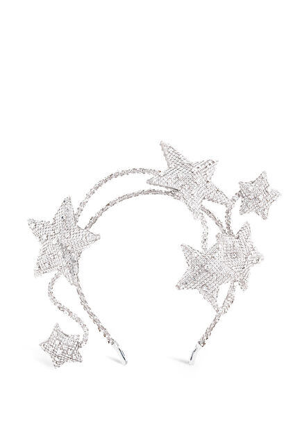 Zena Gümüş Kristal Taşlı Kadın Taç