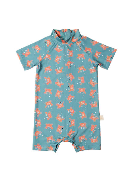 Crazy Crab Mint UV Korumalı Erkek Bebek Mayo