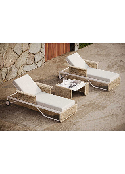 Baixa Aluminum Rattan Sun Lounger