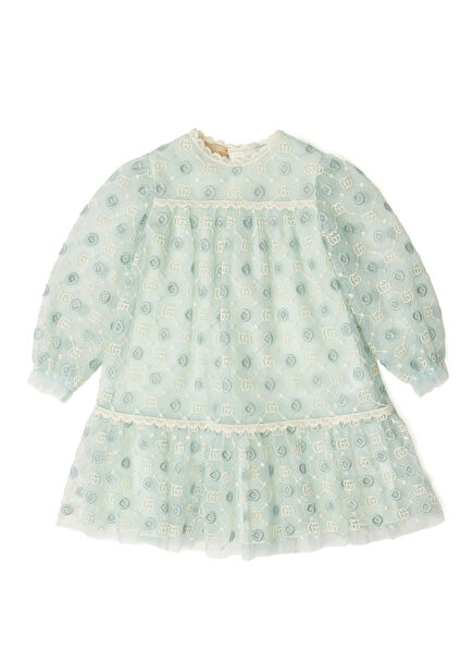 Multi-Color Logo Patterned Baby Girl Dress