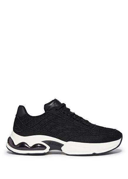 Neptune Black Stitching Detail Mens Sneakers