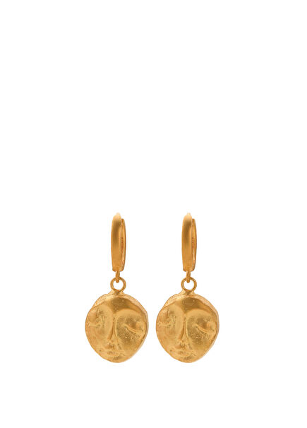 Faces Little Face Womens Silver Earrings