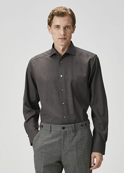 Koyu Kahverengi Gömlek