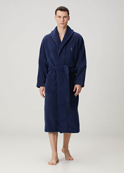 Navy Blue Dressing Gown