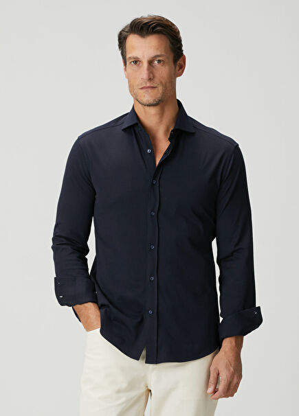 Navy Blue Shirt
