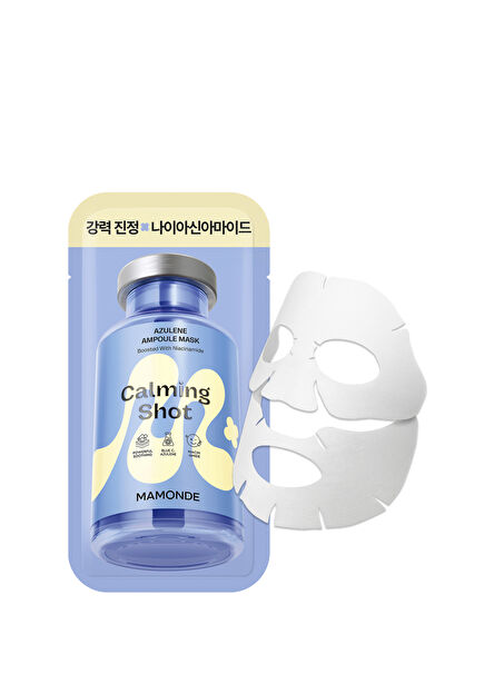 Calming Shot Azulen Ampoule Mask Pack Stres Önleyici ve Nemlendirici Ampul Yüz Maskesi