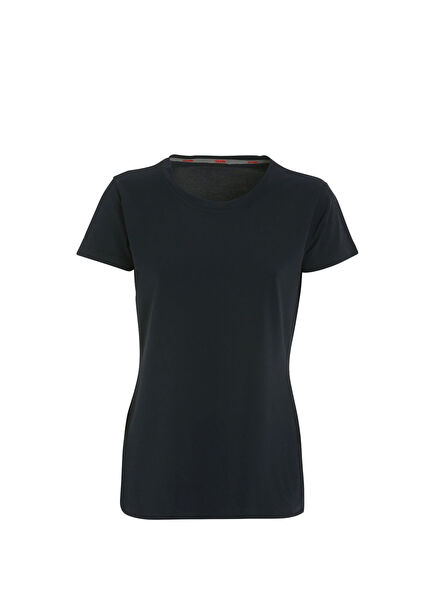Active Techno Pique UV Korumalı Lacivert Kadın T-Shirt