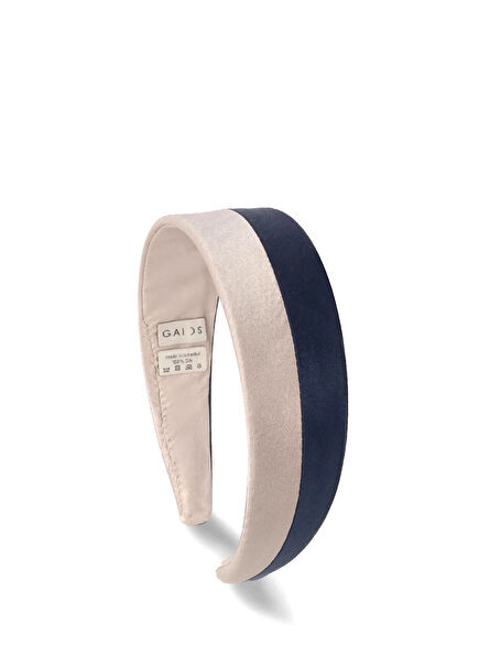 Hybrid Gia Bej Lacivert İpek Kumaş Kadın Taç