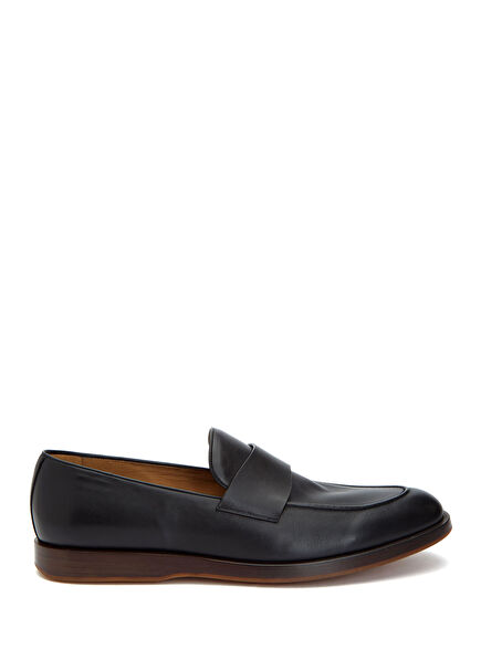 Black Men's Leather Loafer