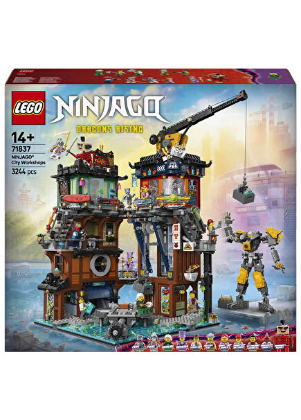 Ninjago Şehri Atölyeleri 3244 Parça 14+ Yaş Yapı Oyuncağı 71837