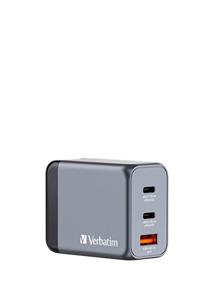 32201 GNC-65 2 x USB-C® PD 65W  1 x USB-A QC 3.0 EU/UK/US GaN Charger Hızlı Şarj Cihazı