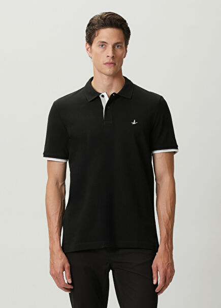 Black Grey Polo T-Shirt