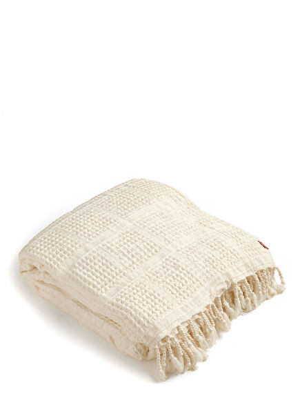 Solid Ekru Tencel Pamuk Pike