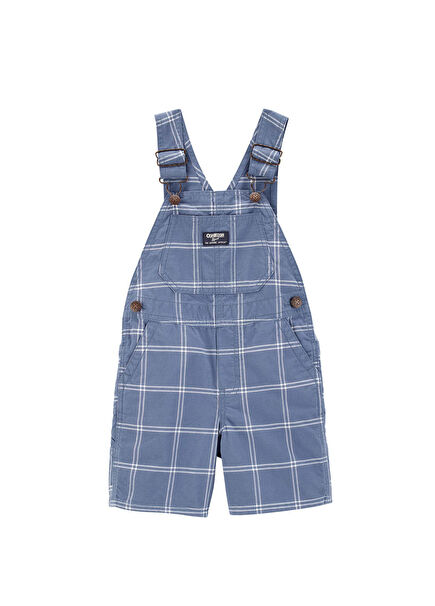 Mavi Erkek Çocuk Şortlu Salopet