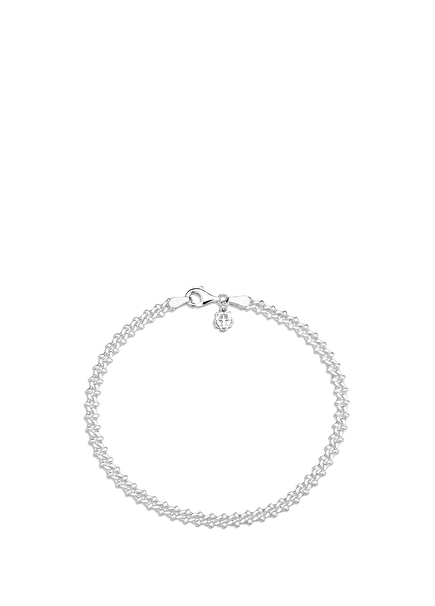 Mykoway Tiger Charm 925 Sterling Silver Chain Men's Bracelet