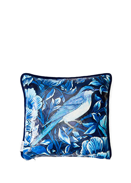 Bluebird Mavi Yağlı Boya 35x35 cm Yastık