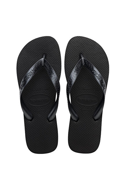 Top Tiras Senses Black Women's Beach Slippers