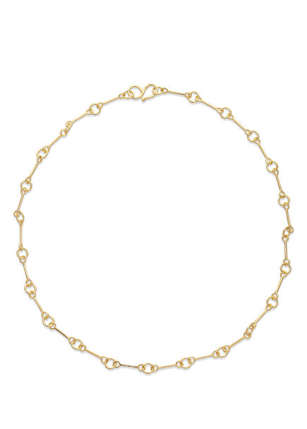 Orbit Gold Plated 925 Sterling Silver Women's Necklace